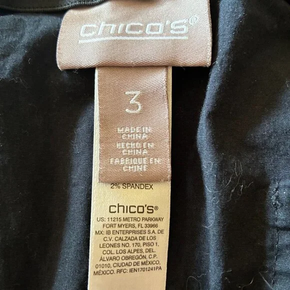 CHICO’S – Women’s Black Fitigue Comfort Waist Shorts, Black, Size 3 (16/18-XL) - Picture 4 of 11